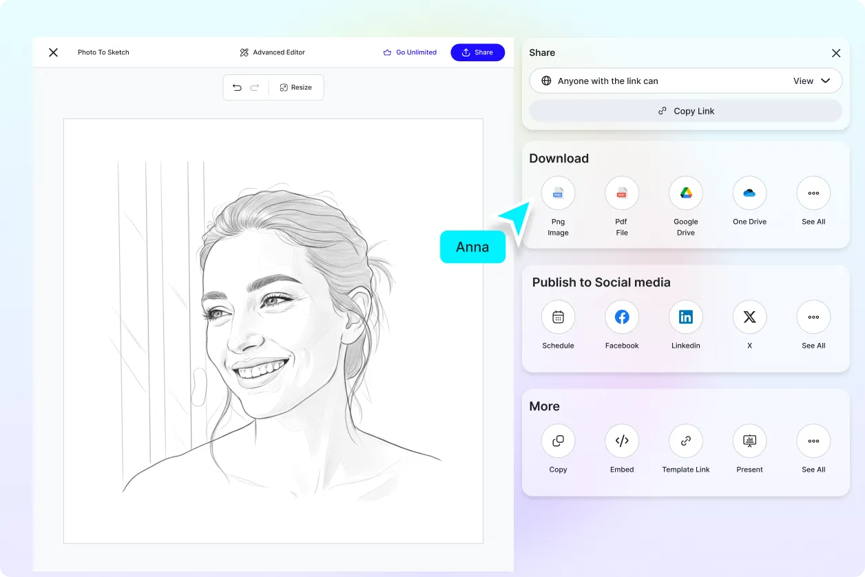 Free AI Photo to Sketch Generator, Convert Photos to Sketch Online